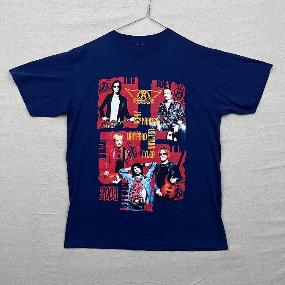 Vintage 2003 Aerosmith Steven Tyler Official Rocksimus Maximus Tour Tee Shirt